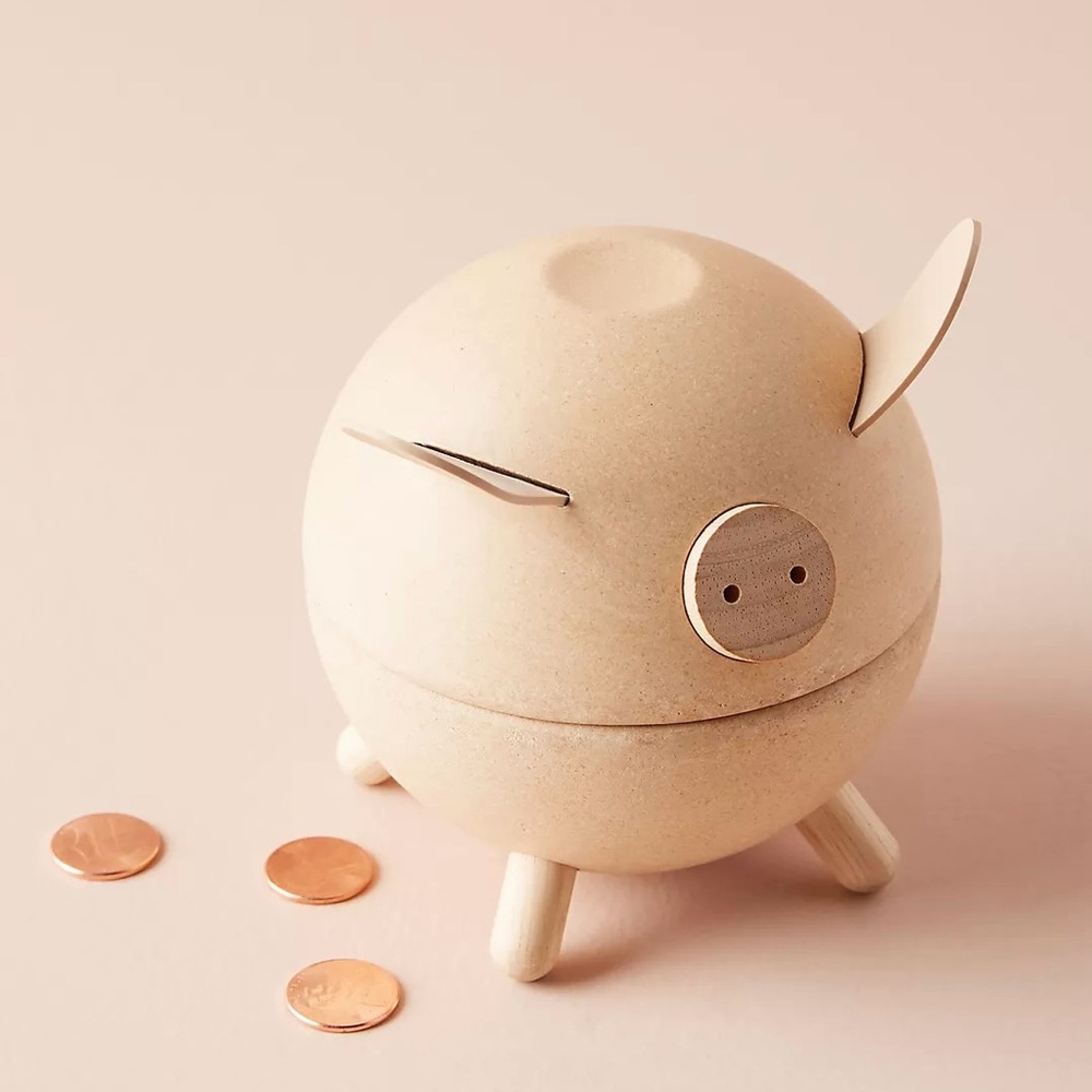 PlanToys Wooden Piggy Bank